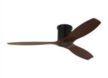 Visual Comfort & Co. Fan Collection 3CNHSM52MBK - Collins 52-inch indoor/outdoor smart hugger ceiling fan in midnight black finish
