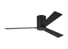 Visual Comfort & Co. Fan Collection 3RZHR52MBK - Rozzen 52-inch indoor/outdoor Energy Star hugger ceiling fan in midnight black finish